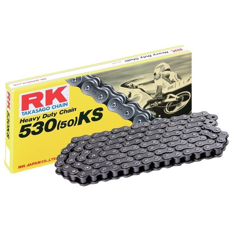Cadena RK 530KS con 100 eslabones negro - motoscamaralweb.com