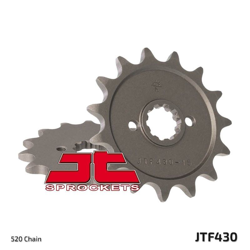 Piñón JT SPROCKETS acero estándar 430 - Paso 520 - motoscamaralweb.com