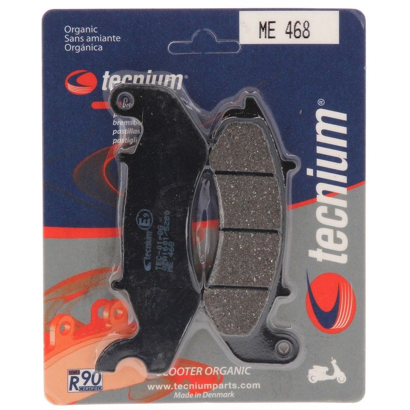 Pastillas de freno TECNIUM Scooter orgánicas - ME468 - motoscamaralweb.com