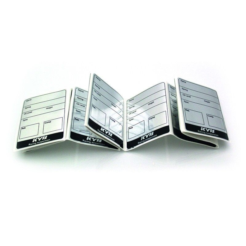 Etiquetas de mantenimiento KYB. paquete 10 PACK - motoscamaralweb.com