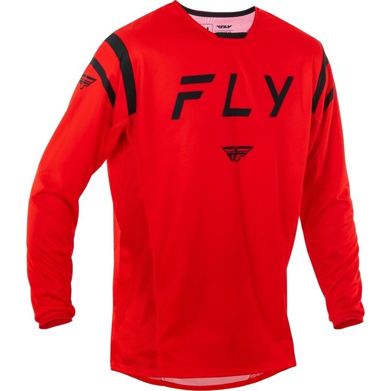 Camiseta FLY RACING Kinetic Center - Rojo / Negro - motoscamaralweb.com