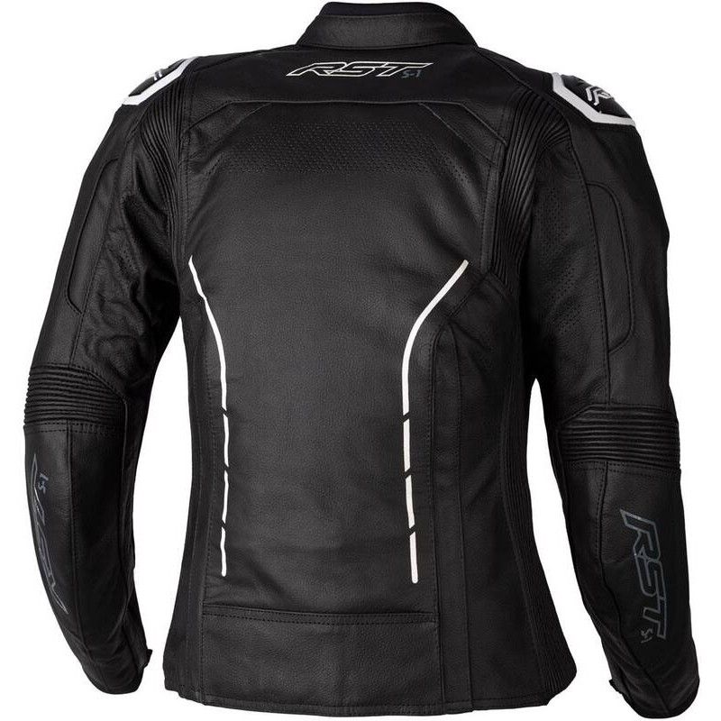 Chaqueta de Piel (Mujer) RST S-1 CE Blanco. Talla 14/L - motoscamaralweb.com