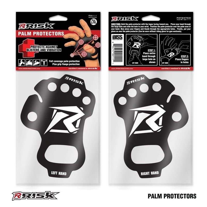 Protectores de palma RISK RACING - Talla L - motoscamaralweb.com