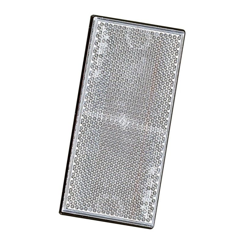 CATADIOPTRICO ADHESIVO 105X48 BLANCO GRANDE- motoscamaralweb.com