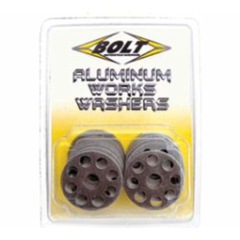 Pack de 10 Arandelas de aluminio Bolt ØINT 6MM / ØEXT 25MM - motoscamaralweb.com