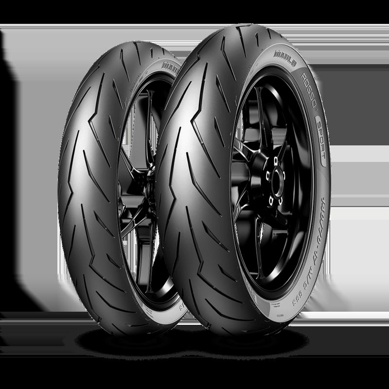 Neumático PIRELLI DIABLO ROSSO SPORT 100/80-17 M/C 52S TL - motoscamaralweb.com