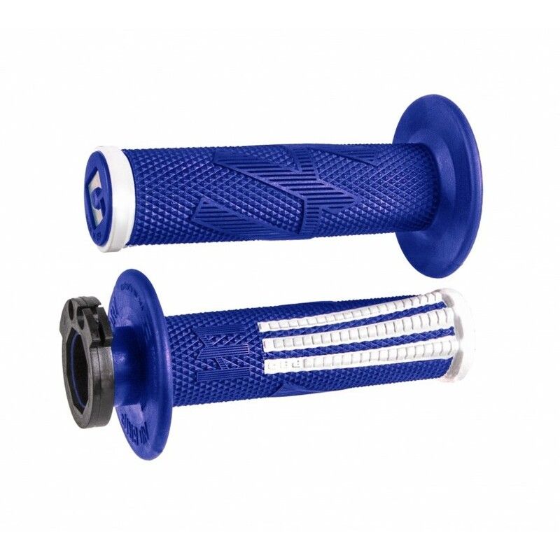 Puños ODI Emig Pro V2 Lock-On Azul/Blanco- motoscamaralweb.com