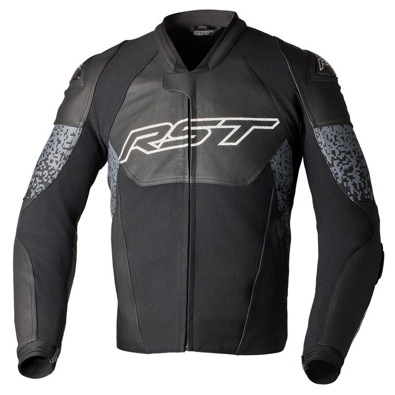 Chaqueta de cuero RST Pro Series Supersport-K CE hombre - Negro / Gris - motoscamaralweb.com