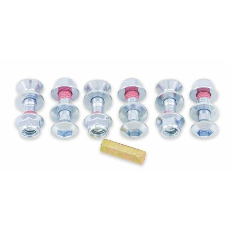 Pack de 6 Tornillos de corona Bolt Plata - cabeza Hexagonal - motoscamaralweb.com