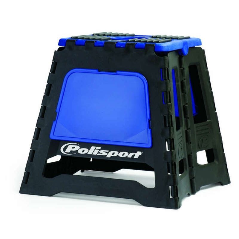 Caballete plegable de plástico Polisport azul 8981500003 - motoscamaralweb.com