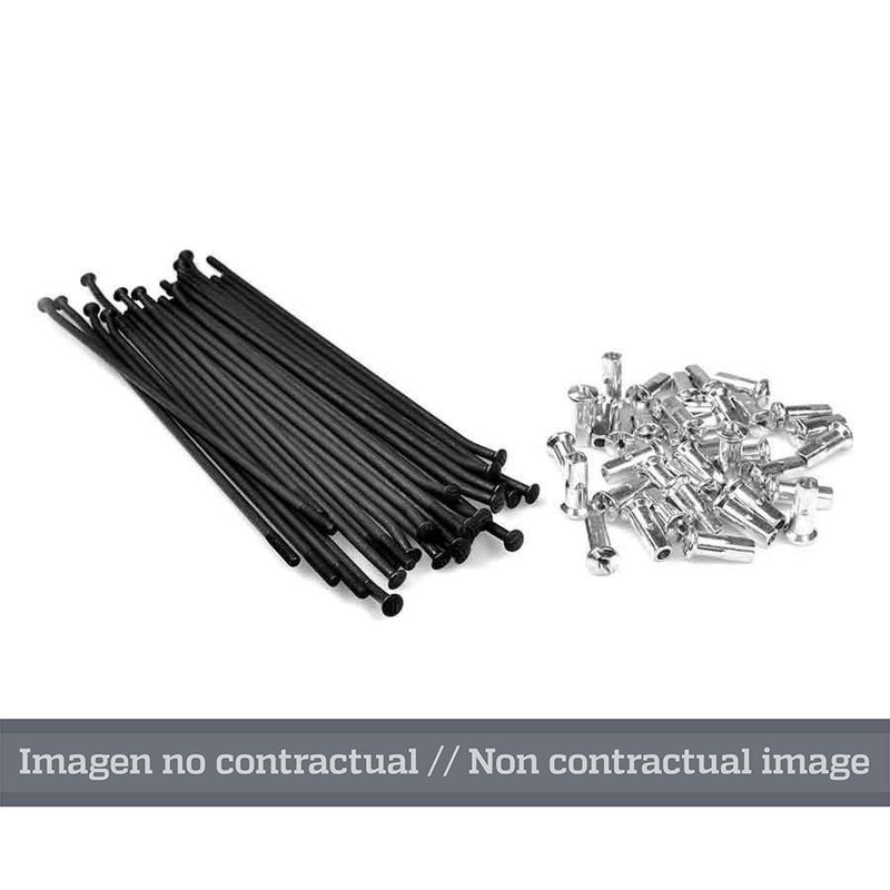 Juego de radios negro para llanta 18 para buje OEM 25 1405/3 - motoscamaralweb.com