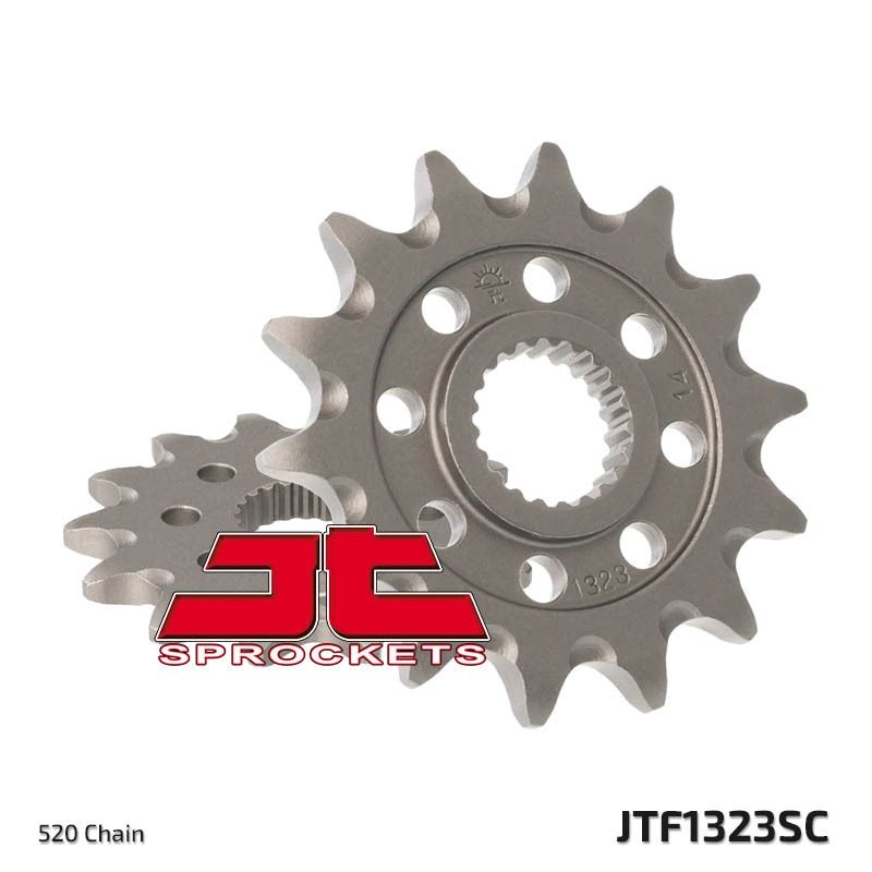 Piñón JT SPROCKETS acero autolimpiable 1323 - Paso 520 - motoscamaralweb.com