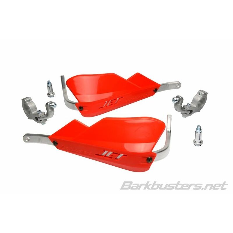 Kit de paramanos BARKBUSTERS JET cerrado Ø28.6mm universal - Rojo - motoscamaralweb.com