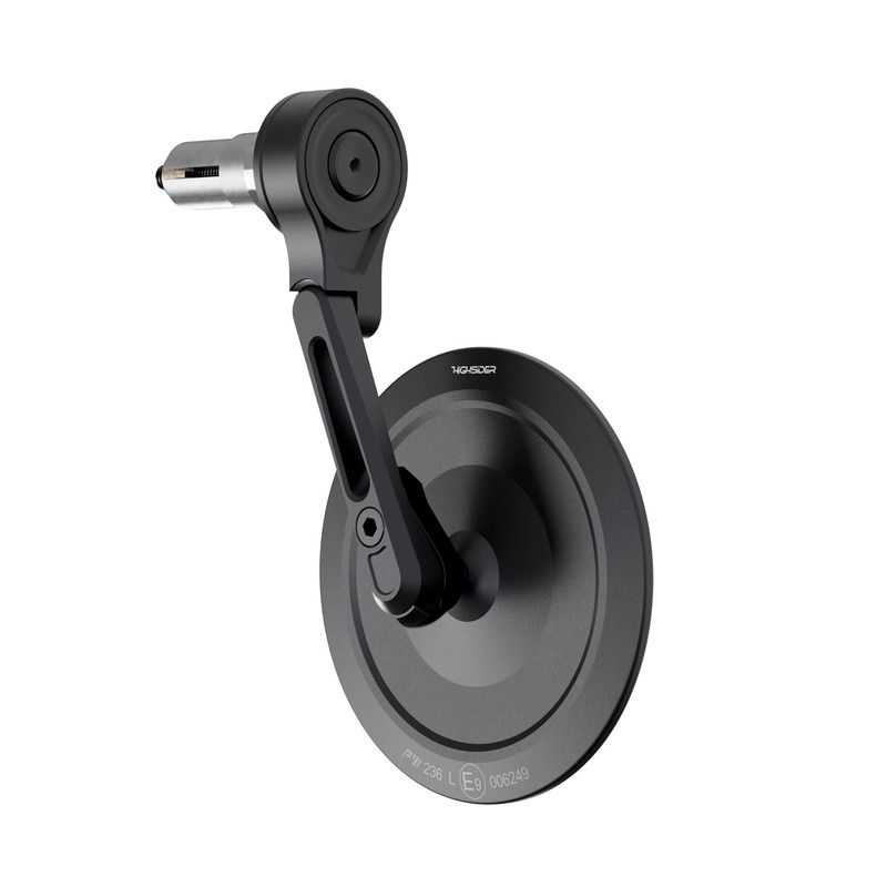 Retrovisor contrapeso de manillar HIGHSIDER pro Montana-Slim - corto - negro - motoscamaralweb.com