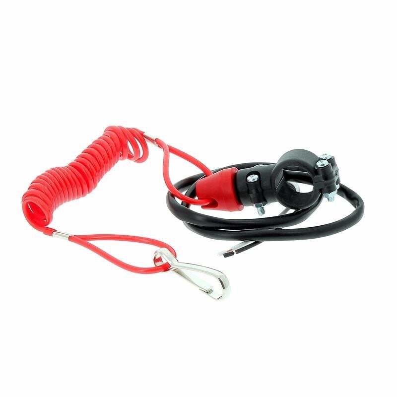 Botón Stop TECNIUM rojo - motoscamaralweb.com