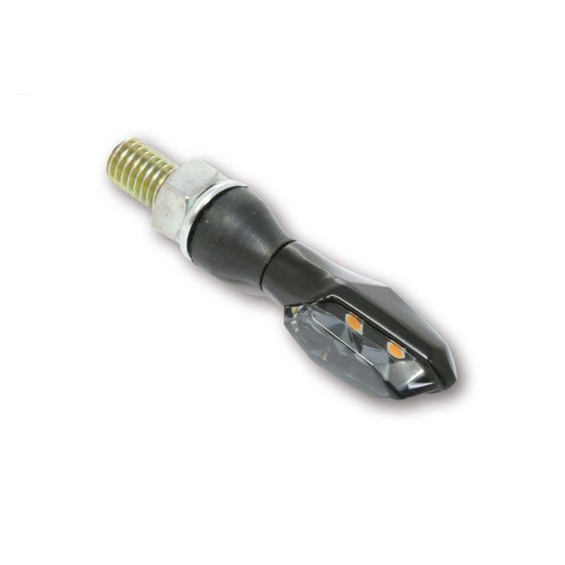 Intermitente LED HIGHSIDER pro Sonic-X2 - homologado E - negro/ahumado - par - motoscamaralweb.com