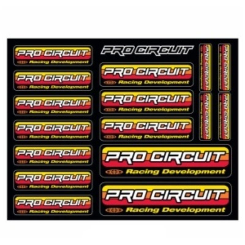 PRO CIRCUIT Original Logo Decal Sheet - motoscamaralweb.com