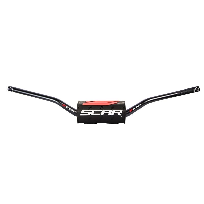 Manillar SCAR O² New CRF/KX Ø28.6mm - Negro / Protector negro - motoscamaralweb.com