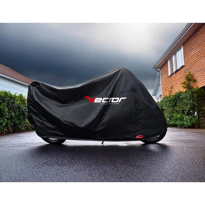 Funda de moto para interior/exterior VECTOR H2O para Moto/Scooter - Negro - L - motoscamaralweb.com