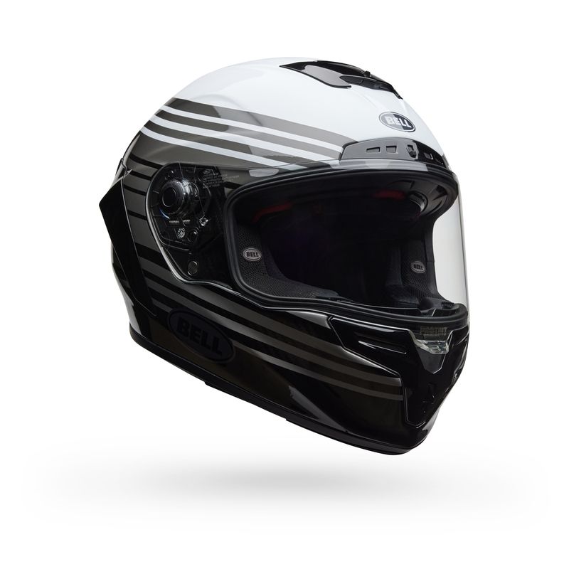 Casco BELL Race Star DLX Flex - Dash Gloss White/Black - motoscamaralweb.com