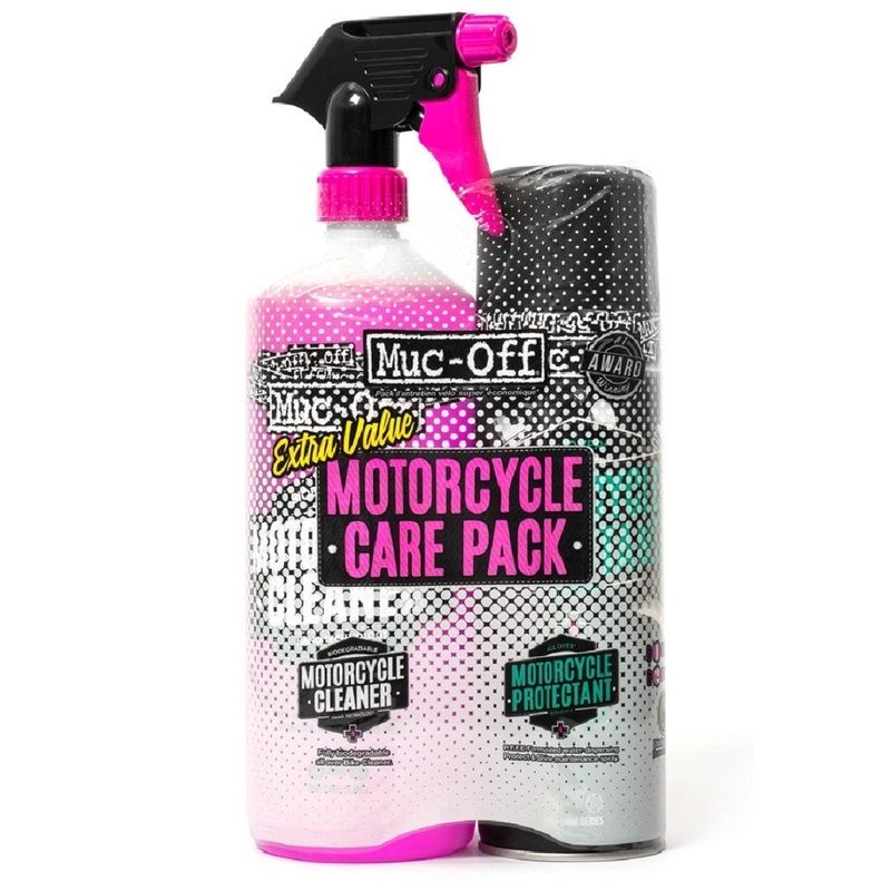 Kit duo de cuidado moto (Motorcycle Protectant + Cleaner) Muc-Off Care Pack - motoscamaralweb.com