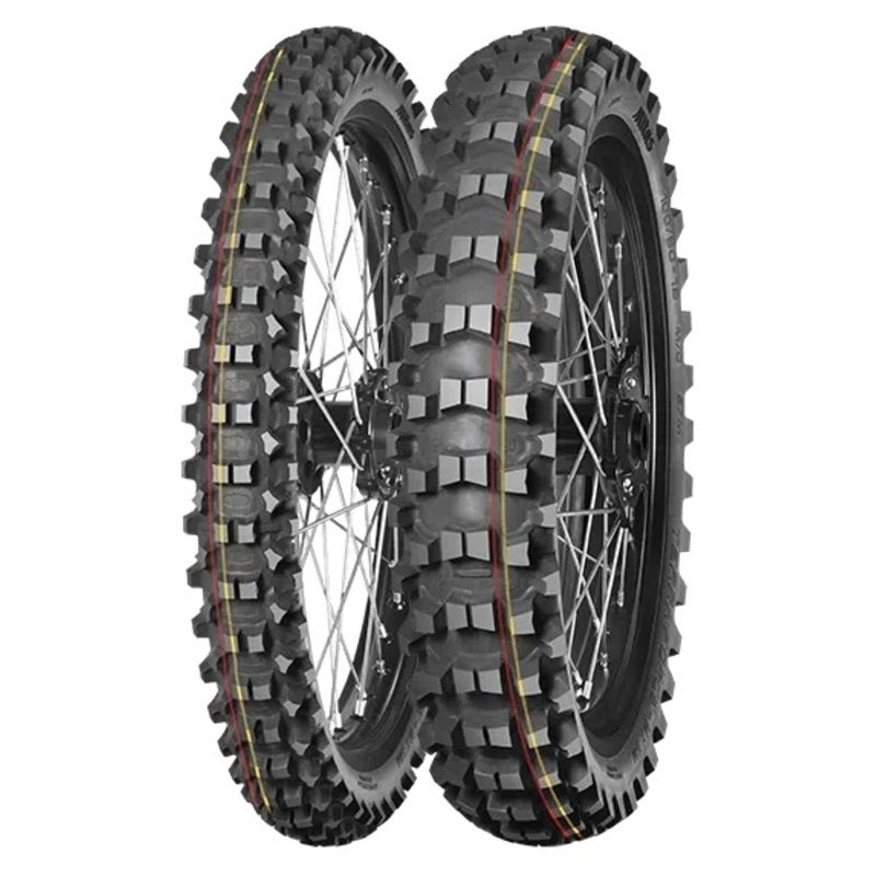 Neumático MITAS TERRA FORCE-MX SM 100/90-19 NHS 57M TT SOFT TO MEDIUM RED YELLOW - motoscamaralweb.com