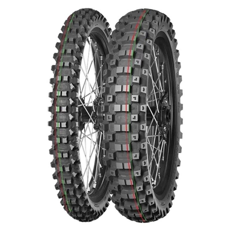 Neumático MITAS TERRA FORCE-MX MH 110/90-19 NHS 62M TT MEDIUM TO HARD RED GREEN - motoscamaralweb.com