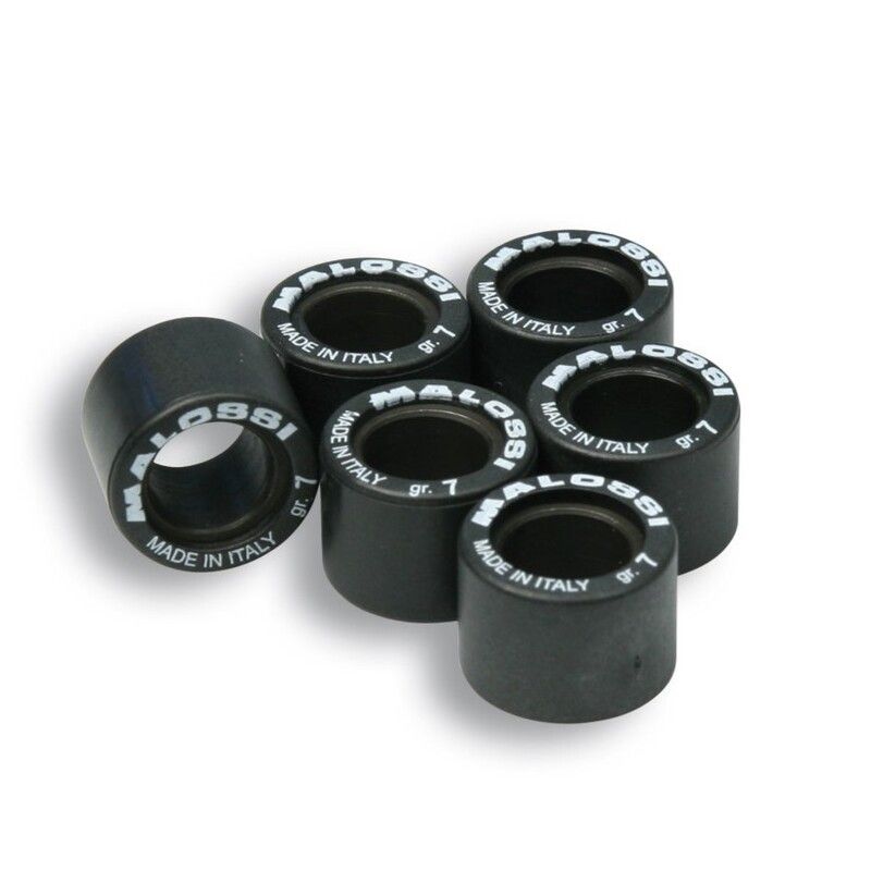 Rodillos de variador MALOSSI 17x12.3mm 6gr - 6 piezas- motoscamaralweb