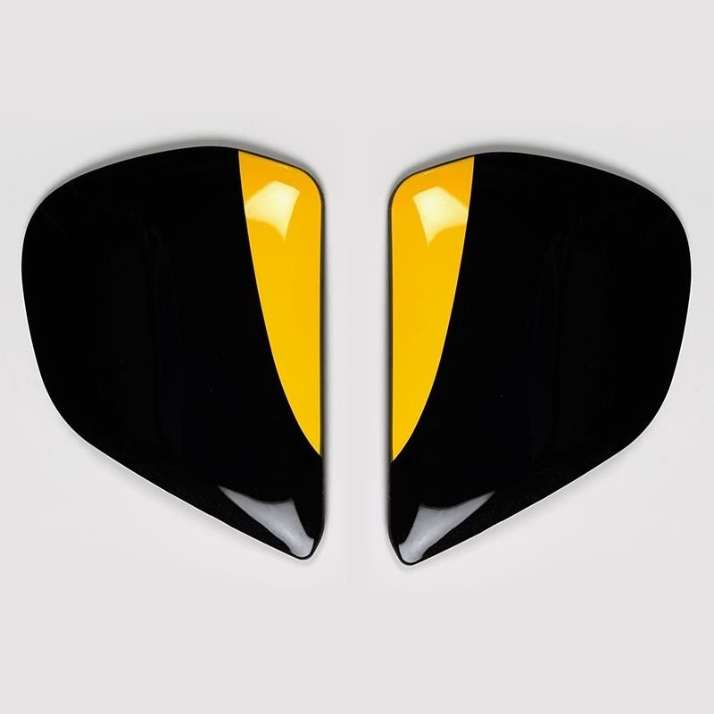 Cubiertas laterales ARAI ROBERTS Amarillo (Compatible sistema VAS-V) - motoscamaralweb.com