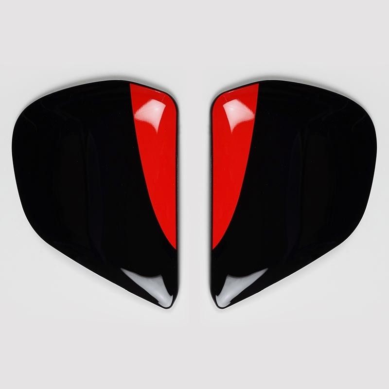 Cubiertas laterales ARAI ROBERTS Rojo (Compatible sistema VAS-V) - motoscamaralweb.com