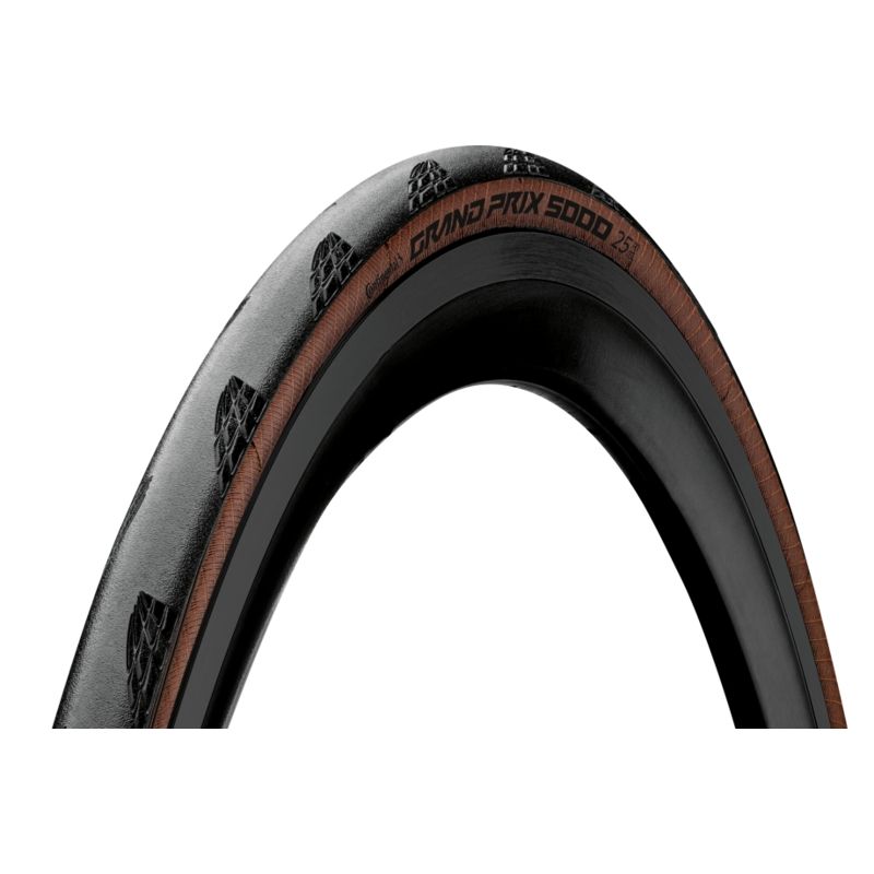 Neumático Continental Grand Prix 5000 plegable 700x28C flanco marrón - motoscamaralweb.com