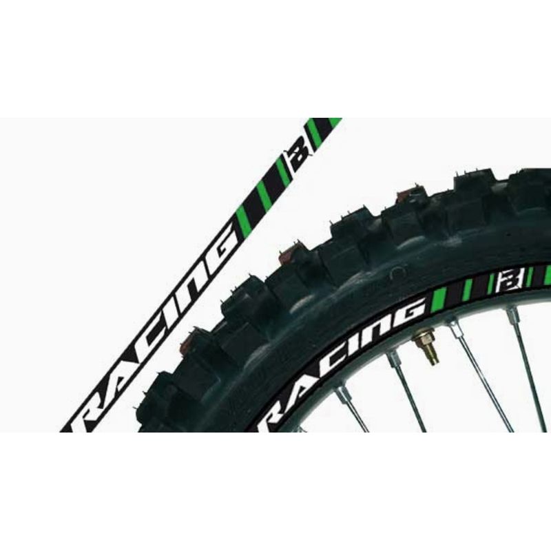 Adhesivo para llantas BLACKBIRD verde 5081/30 - motoscamaralweb.com