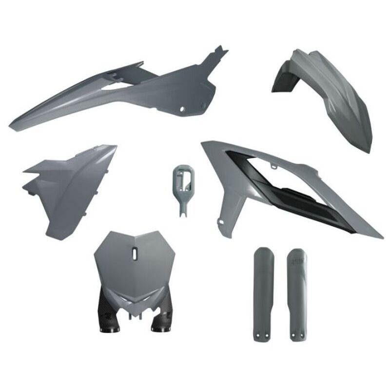 Kit de plástica RACETECH (6 piezas) - Gris - motoscamaralweb.com