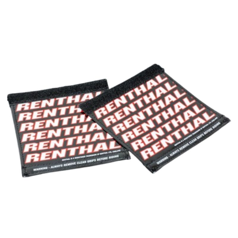 Protectores RENTHAL Clean Grips - negro/rojo - motoscamaralweb.com