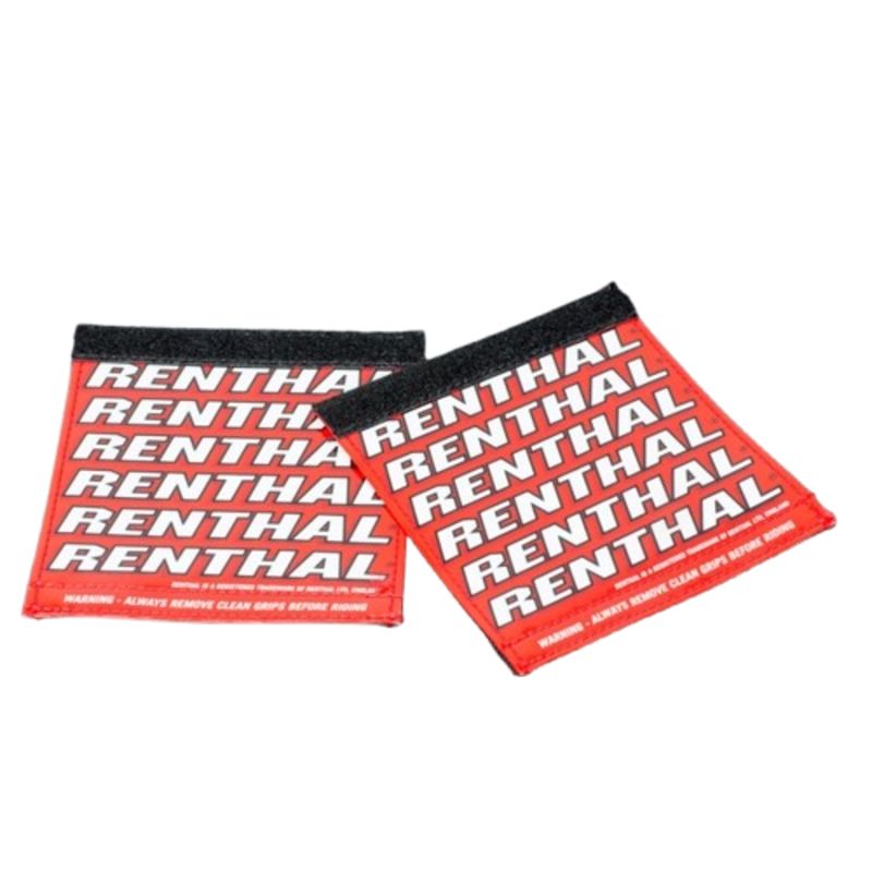 Protectores RENTHAL Clean Grips - rojo/blanco - motoscamaralweb.com