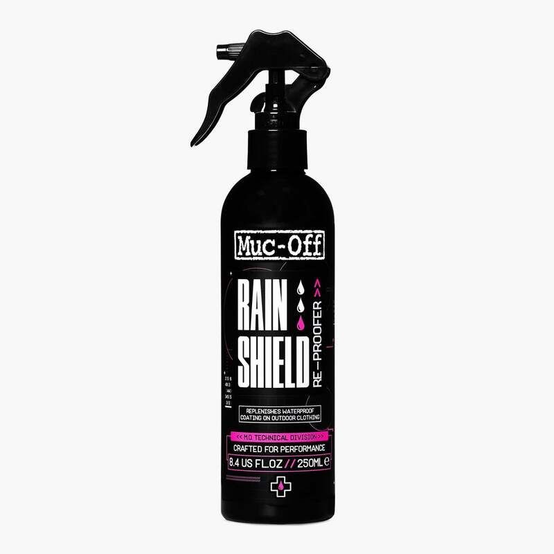 Spray impermeabilizante MUC-OFF Rain Shield - motoscamaralweb.com