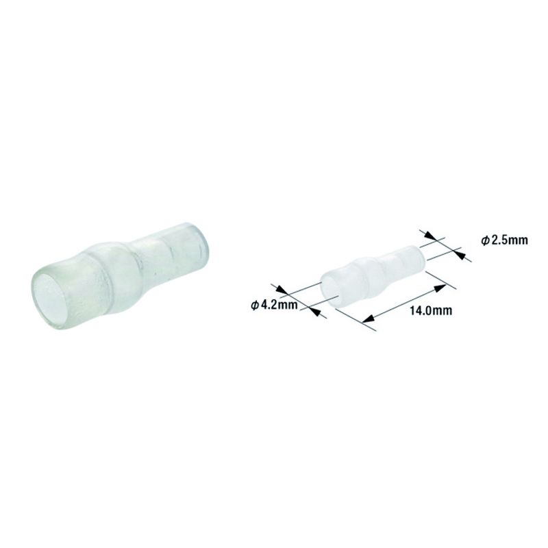 Manguitos aislantes para terminales de cable macho ETP-01 TOURMAX - 100 unidades - motoscamaralweb.com