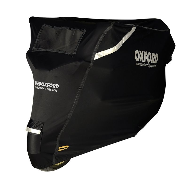 Funda de moto para exterior OXFORD Protex Stretch - Moto / Scooter - Negro - S - motoscamaralweb.com