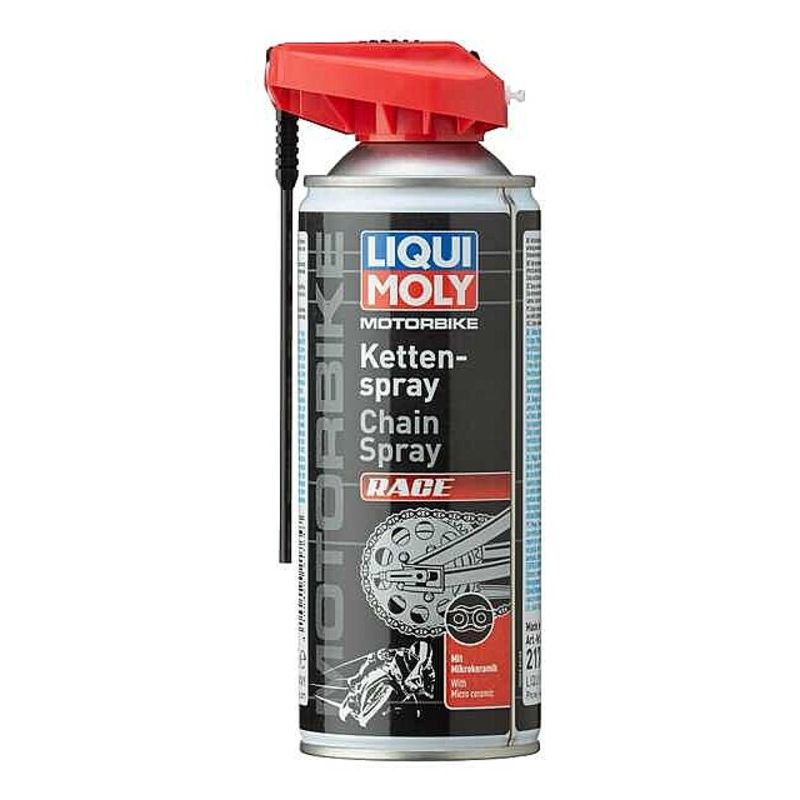 Lubricante de cadena para motocicleta LIQUI MOLY Race - Spray 400ml - motoscamaralweb.com