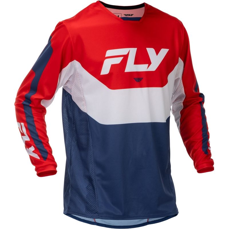 Camiseta FLY RACING Kinetic - rojo/blanco/azul - motoscamaralweb.com
