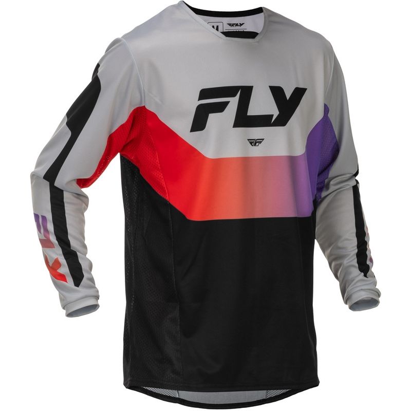 Camiseta FLY RACING Kinetic - gris/rojo/violet/negro - motoscamaralweb.com