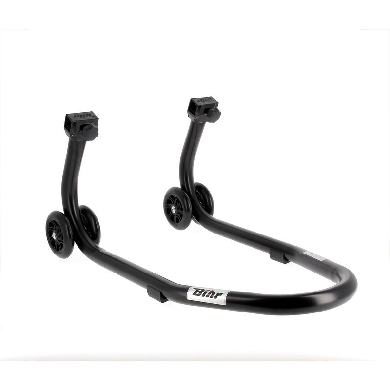 Caballete delantero BIHR Home Track color negro mate y ruedas negras - motoscamaralweb.com