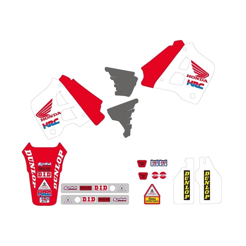 Kit adhesivos TECNOSEL Team Honda USA 1991 - motoscamaralweb.com