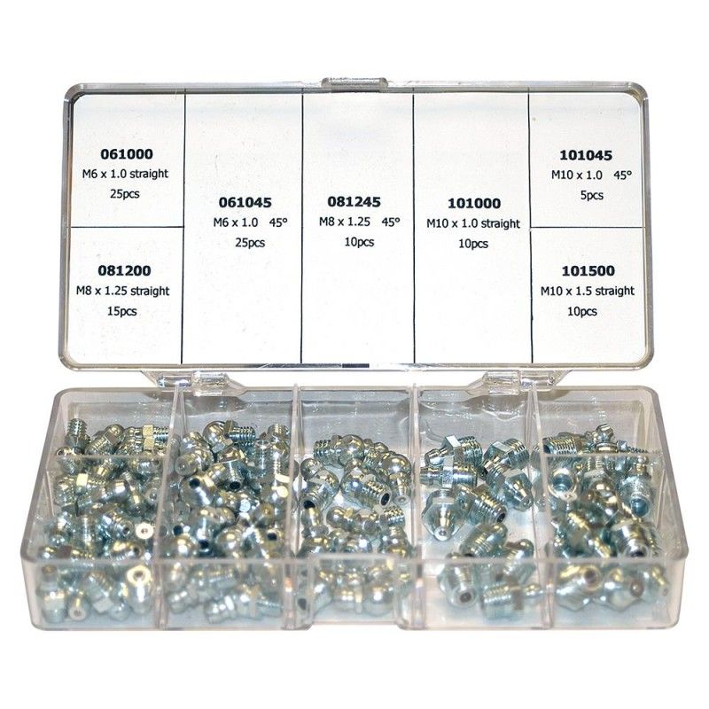 SURTIDO ENGRASADORES 100 PZ METRICA UNIVERSAL- motoscamaralweb.com