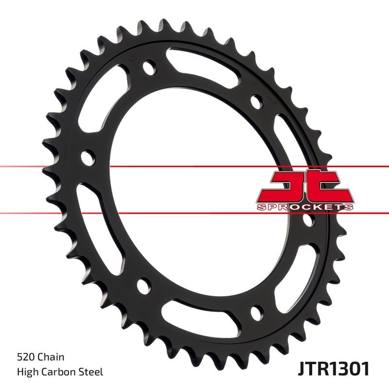 Corona JT SPROCKETS acero estándar 1301 - Paso 520 - motoscamaralweb.com