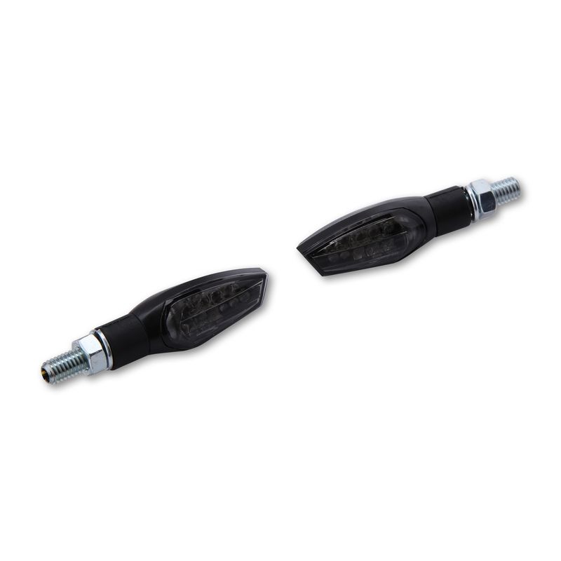 Intermitente LED HIGHSIDER smart Nova - cristal ahumado - homologado E - par - motoscamaralweb.com