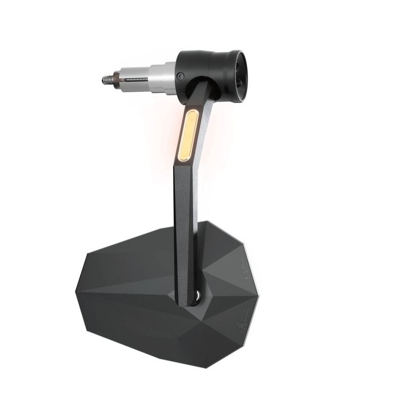 Retrovisor contrapeso de manillar HIGHSIDER pro Stealth-Rim X7 - con intermitentes LED - negro - motoscamaralweb.com