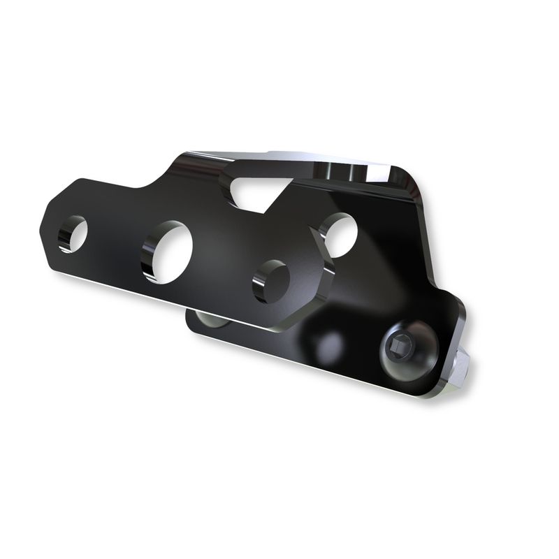 Soporte para luz de matrícula HIGHSIDER pro XL - negro - 1 pieza - motoscamaralweb.com