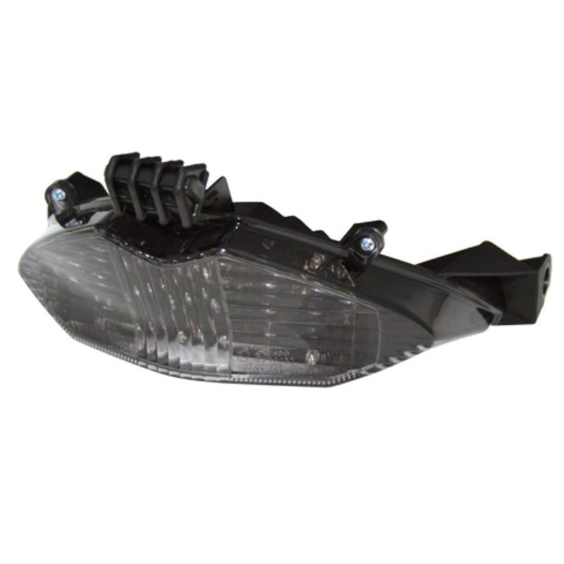 Piloto trasero LED HIGHSIDER smart estilo Suzuki - cristal ahumado - homologado E - 1 pieza - motoscamaralweb.com