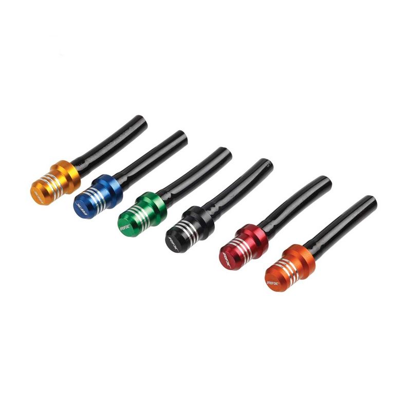 Válvula tapón depósito de gasolina RFX Race - Manguito corto con tapón de 1 vía (Azul) - motoscamaralweb.com